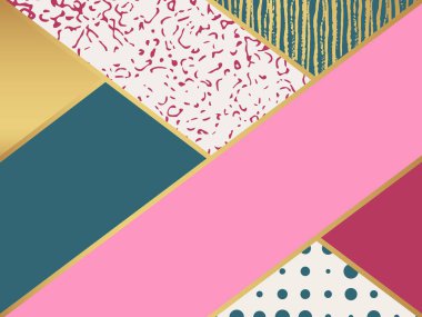 Soyut sanat desen. Vektör çizim moda tasarımı için.
