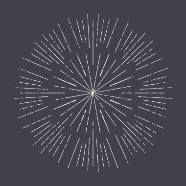 Güneş dekorasyon öğe soyut ray