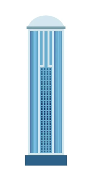 Felhőkarcoló ikon elszigetelt fehér background — Stock Vector