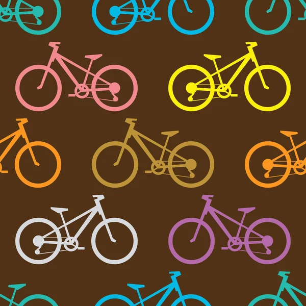 Retro cykel seamless mönster — Stock vektor
