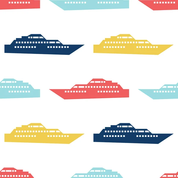 Ship seamless pattern — Stock Vector