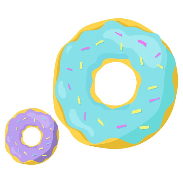 Icono de donuts de comida rápida — Vector de stock