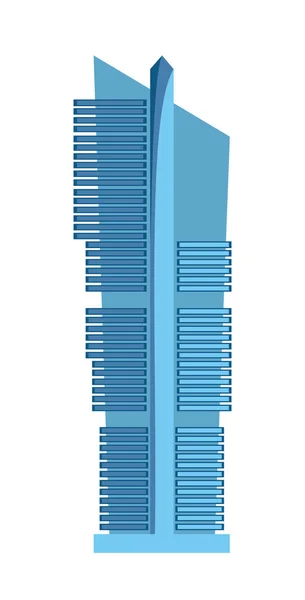 孤立在白色背景上的摩天大楼图标 — 图库矢量图片