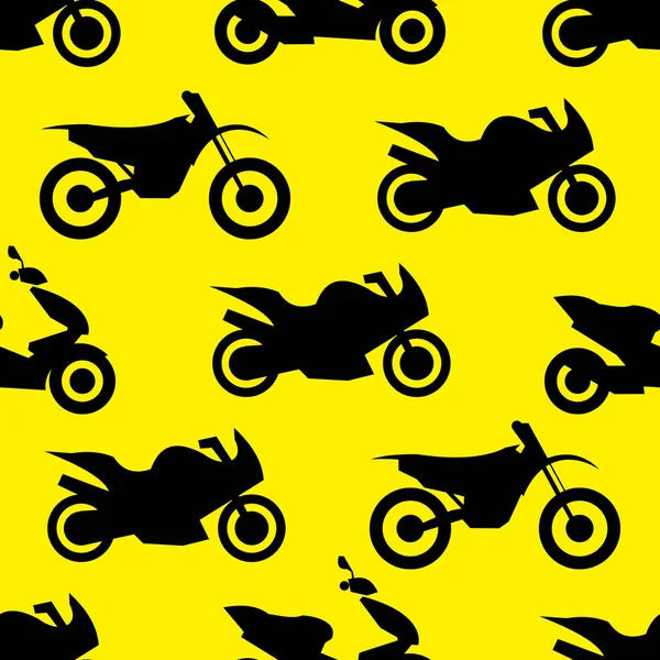 Motorcycle seamless pattern — Stock Vector