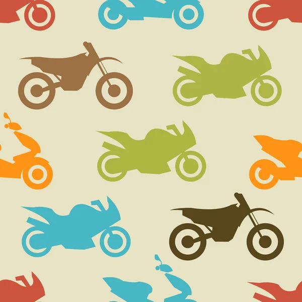 Retro motorcykel sömlösa mönster — Stock vektor