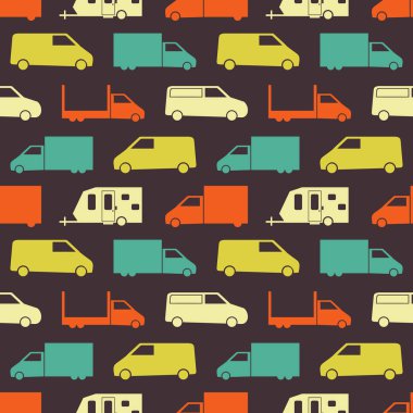 Retro kamyon seamless modeli