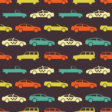 Retro araba seamless modeli