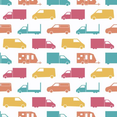 Retro kamyon seamless modeli