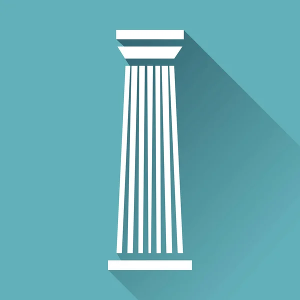Svart kolumn pelaren ikonen — Stock vektor