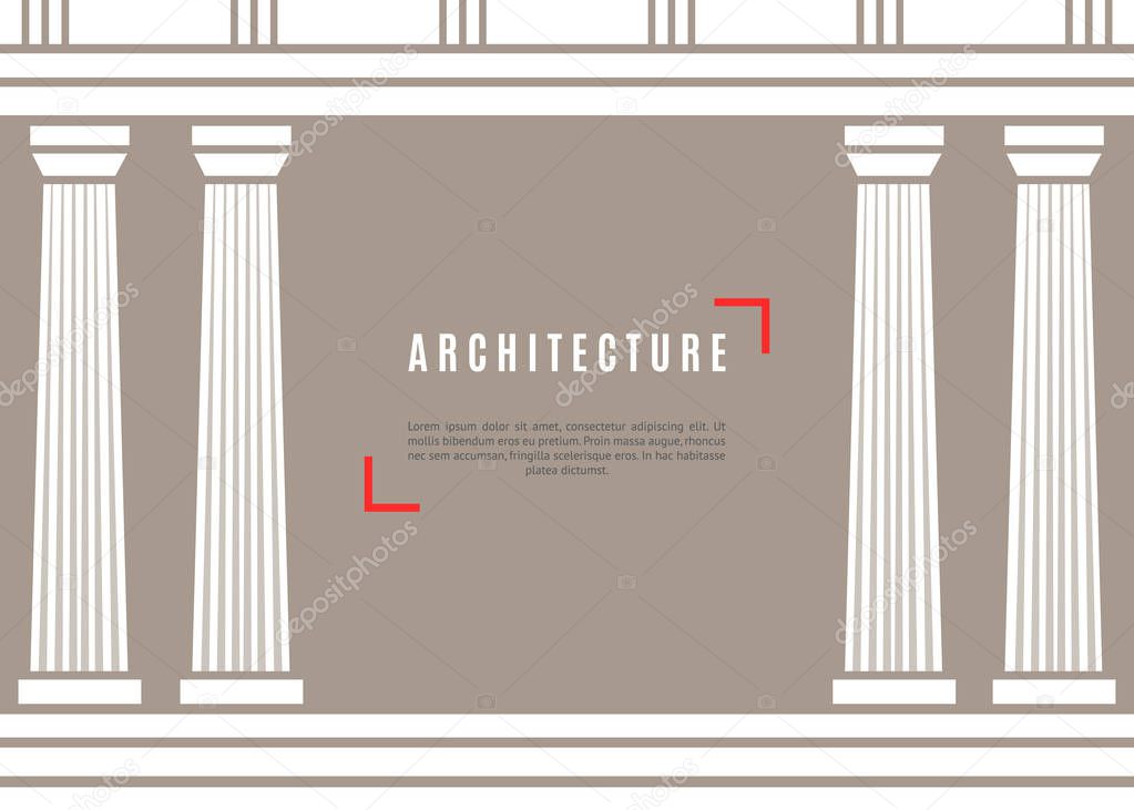 Architecture greek temple background
