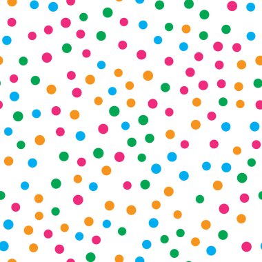 Beyaz arka plan üzerinde renkli daire seamless modeli