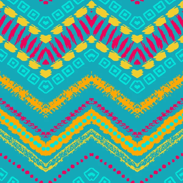 Patrón étnico inconsútil tribal — Vector de stock