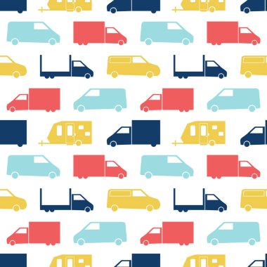 Retro kamyon seamless modeli