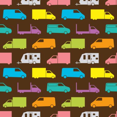 Retro kamyon seamless modeli