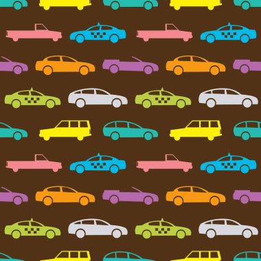 Retro araba seamless modeli