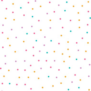 Beyaz arka plan üzerinde şirin daire seamless modeli