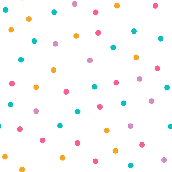 Mignon cercle motif sans couture sur fond blanc — Image vectorielle