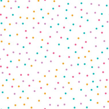 Beyaz arka plan üzerinde şirin daire seamless modeli