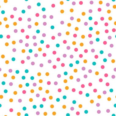 Beyaz arka plan üzerinde şirin daire seamless modeli