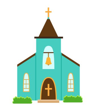 Beyaz arka plan üzerinde izole kilise kutsal kişilerin resmi.