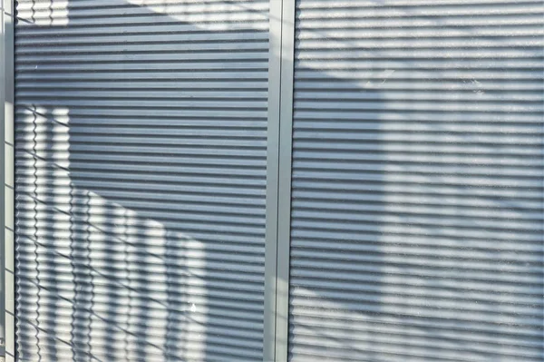 shadows and lines on grey blue wall - moder architecture backgro