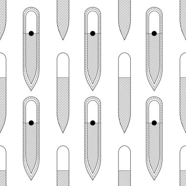 Kusursuz tırnak törpüsü. Beyaz arka planda vektör dokusu siyah. İnce çizgiler sembolü. Pankart, broşür, poster veya baskı, web siteleri, web tasarımı, beyaz arkaplan üzerindeki mobil uygulama için tasarım.