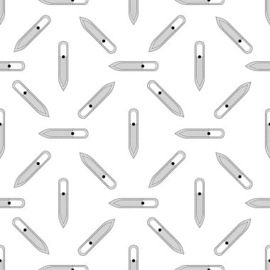 Kusursuz tırnak törpüsü. Beyaz arka planda vektör dokusu siyah. İnce çizgiler sembolü. Pankart, broşür, poster veya baskı, web siteleri, web tasarımı, beyaz arkaplan üzerindeki mobil uygulama için tasarım.