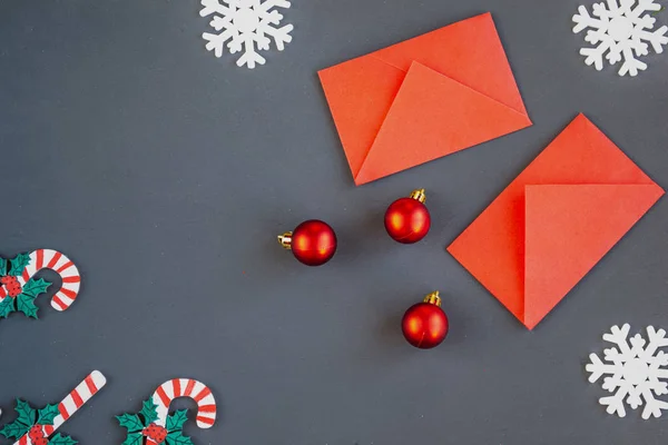 Chinese New Year Lunar New Year Branches Spruce Red Envelopes — Stock Photo, Image