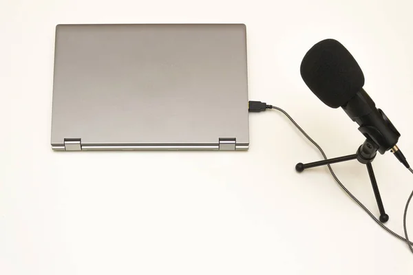 Simply equipment for a podcast — Stock Photo, Image
