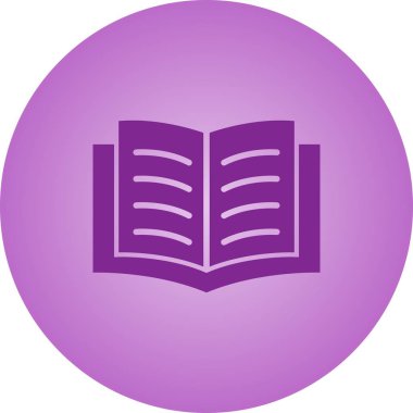 Güzel Kitap Vektörü Glyph simgesi
