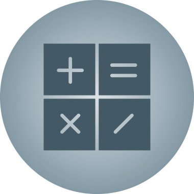 Güzel Hesaplayıcı Vektör Kabartma Simgesi