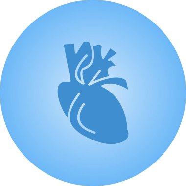 Güzel Kalp Vektörü Glyph simgesi