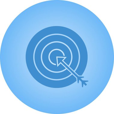 Beautiful Target Vector Glyph icon