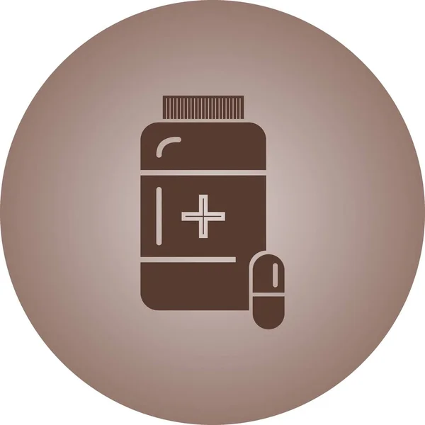 Gyönyörű Medicine Vector Glyph ikon — Stock Vector