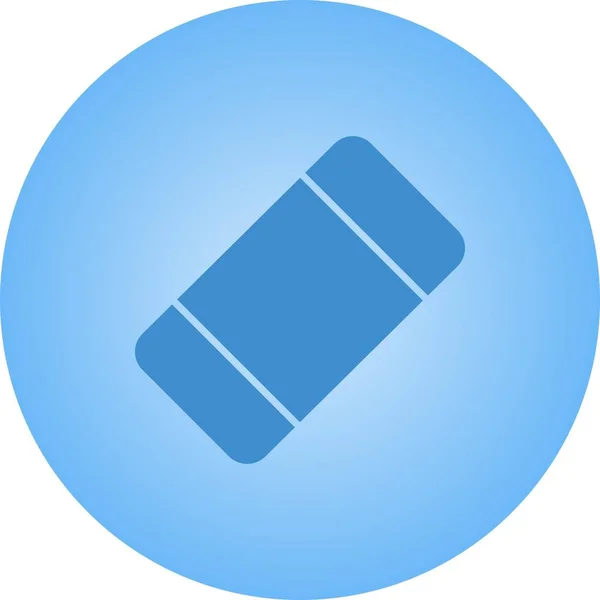Beautiful Eraser Vector Glyph icon — Stock Vector