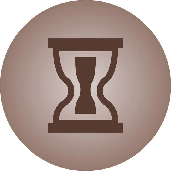 Beautiful hourglass Vector Glyph icon — ストックベクタ