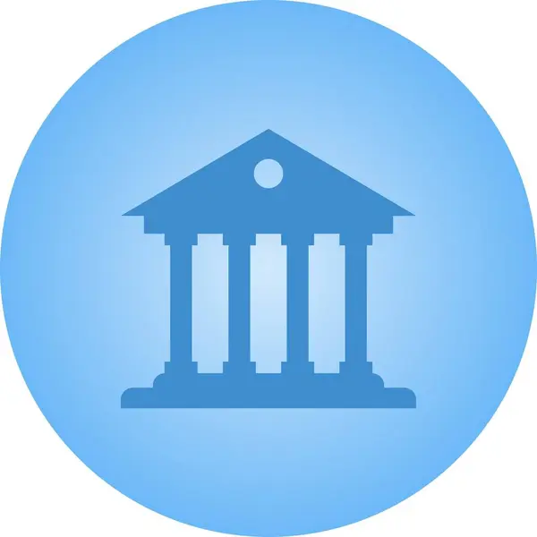 美しい銀行ベクトルグリフアイコン — ストックベクタ