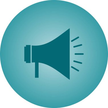 Güzel Megafon Vektör Glyph simgesi