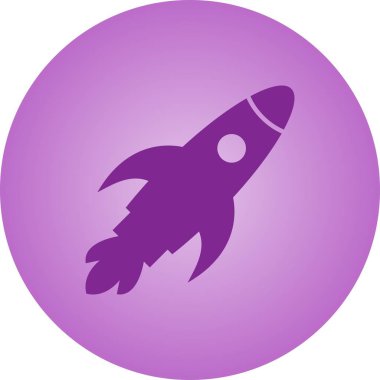 Güzel Roket Vektör Kabartma Simgesi