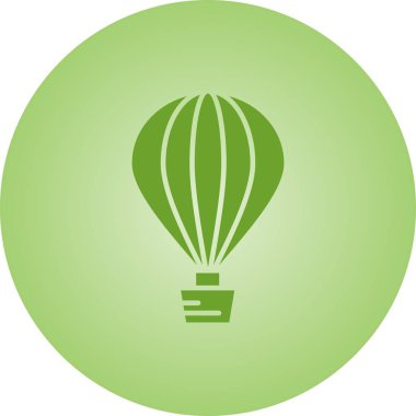 Güzel Hava Balonu Vektör Kabartma Simgesi