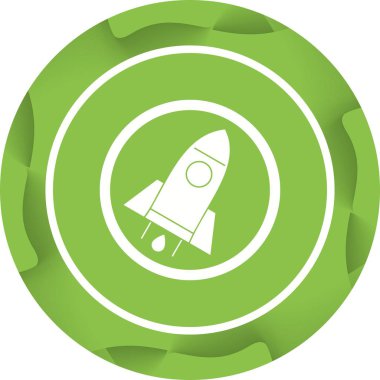 Güzel Roket Vektör Kabartma Simgesi