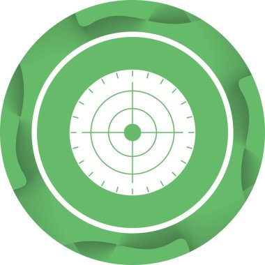 Beautiful Target Vector Glyph icon