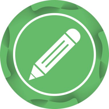 Güzel Kalem Vektörü Glyph simgesi