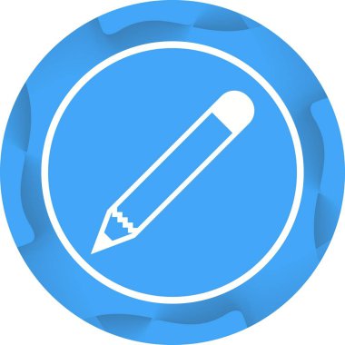 Güzel Kalem Vektörü Glyph simgesi