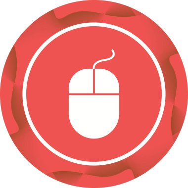 Güzel Fare Vektörü Glyph simgesi