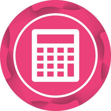 Güzel Hesaplayıcı Vektör Kabartma Simgesi