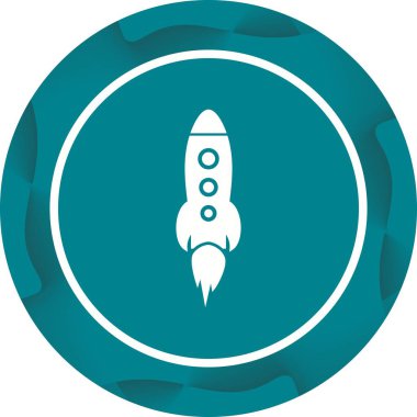 Güzel Roket Vektör Kabartma Simgesi