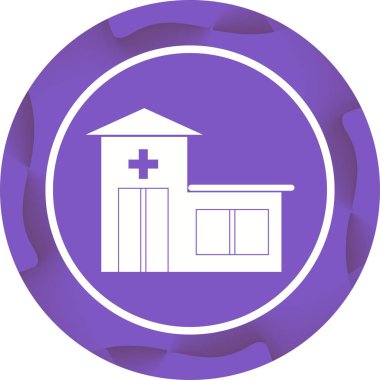 Güzel Hastane Vektör Sembolü Simgesi