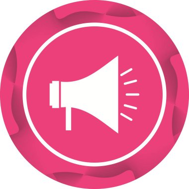 Güzel Megafon Vektör Glyph simgesi