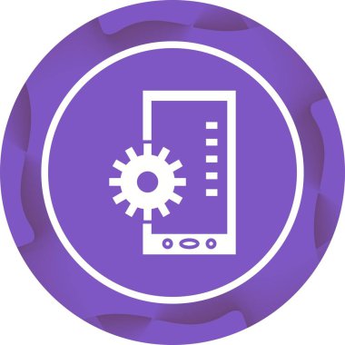 Güzel mobil ayarlar Vektör Glyph ico